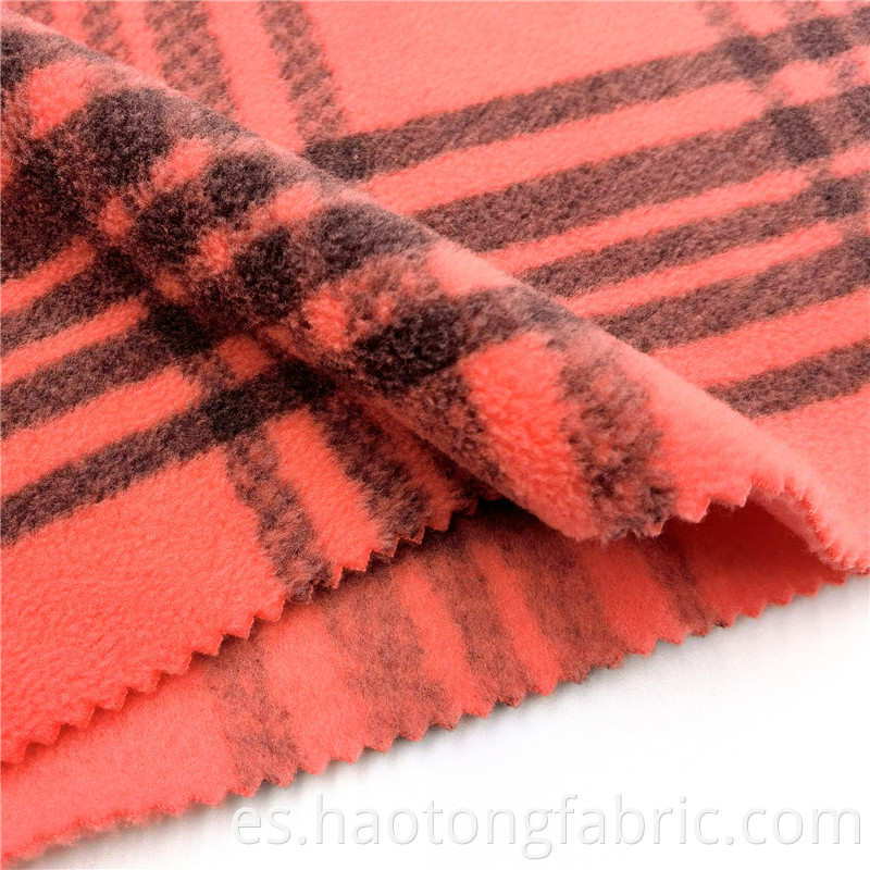 Dyed Striped Plaid Printed Polar Fleece Women Fabric